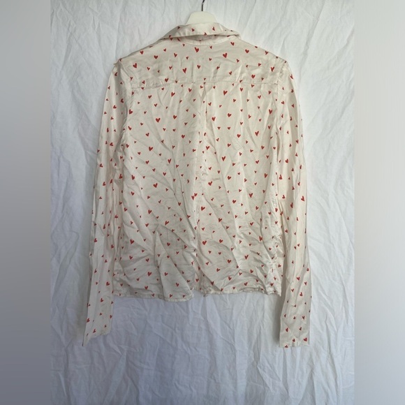 Bec & Bridge White Hearts Blouse Size 4 - Picture 11 of 12